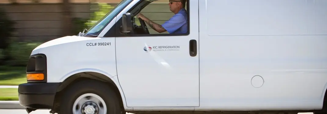 KIC Refrigeration service vehicle serving South Houston area