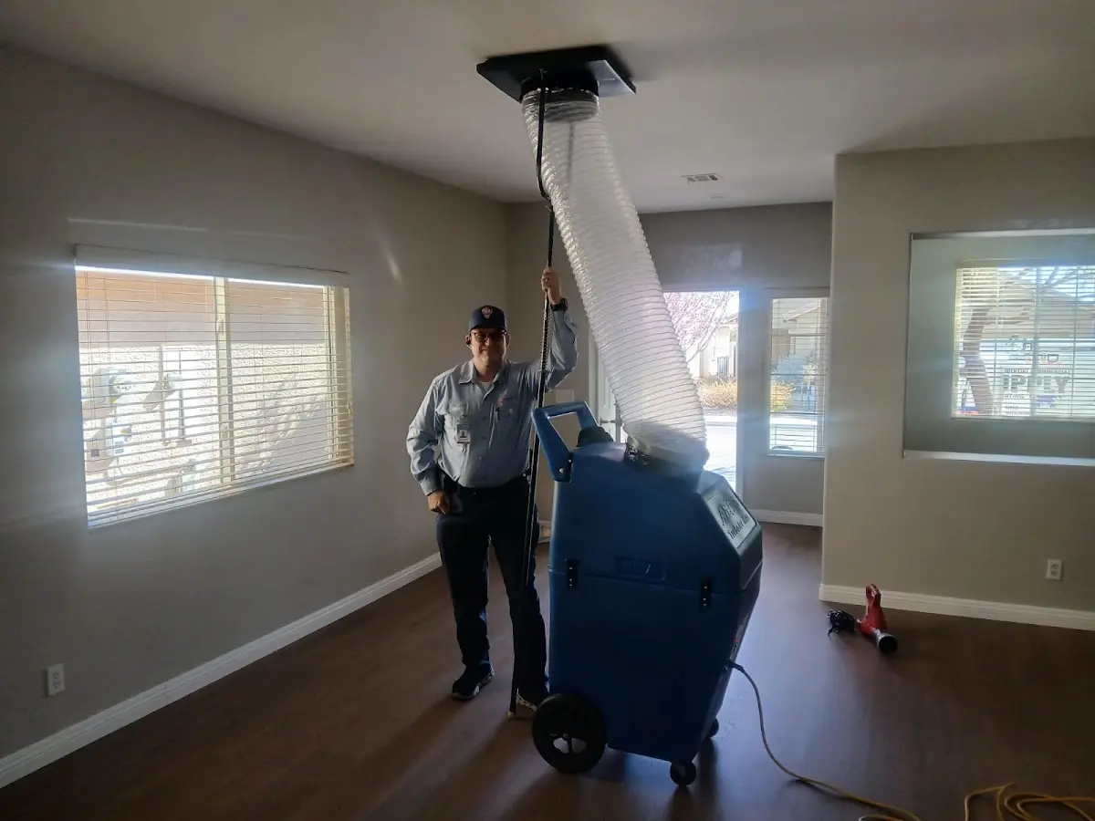 Professional Dryer Vent Cleaning work inside a South Houston home
